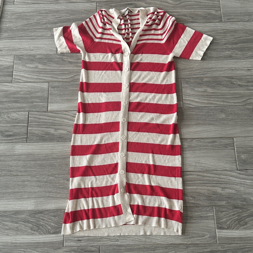 Ava & Viv Red Striped Dress
